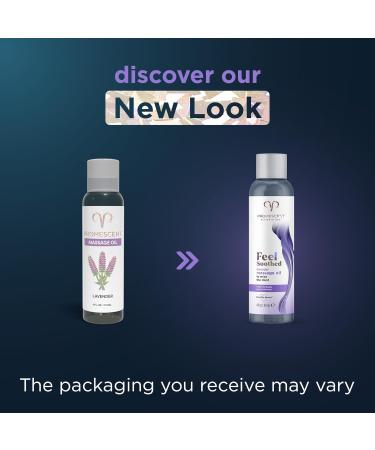 Promescent Lavender Massage Oil - Premium Stress Relief & Sore Muscle Essential Oil for Men & Women | Ideal for Date Night & Massage Therapy (4 oz - Buy Online on GoSupps.com