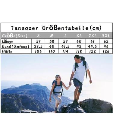 Tansozer Short Men's Hiking Pants | Zipper Pocket Outdoor Cargo Shorts - Blue L - Buy Online on GoSupps.com