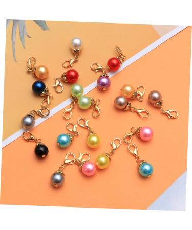 LALAFINA 60 Pcs DIY Bracelet Drop Pearls Round Ball Pendant Charms Gold Locket Pendant Accessories Set Alloy - Buy Online on GoSupps.com