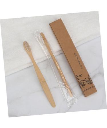 Eco-Friendly Soft Bristle Toothbrush Set - 6 Disposable Natural Wooden Toothbrushes for Travel - Landfill-Safe & Biodegradable - Buy Online on GoSupps.com