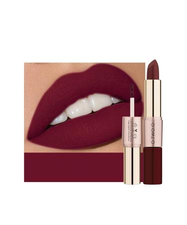 Matte Nude Lipstick for Women | Double End Lip Tint | Velvety 2-IN-1 Long Lasting & Non-Stick Cup Gloss - Buy Online on GoSupps.com