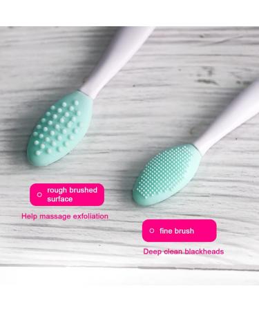 dijiusidy Lip Brush Woman Accessories Silicone Powder Buffer Comedo Remover Facial Clean Removing Tools Easily Grip Exfoliating Brushes Green - Buy Online on GoSupps.com