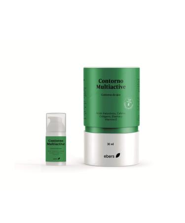Ebers Multiactive Eye Contour 30 ml bags and dark circles caffeine hyaluronic acid collagen elastin and vitamin E.