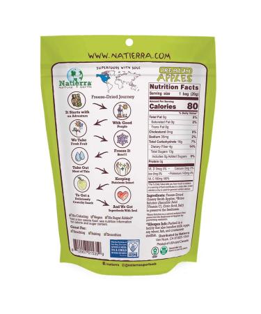NATIERRA Premium Freeze-Dried Apples - Non-GMO  Vegan  0.7 oz (Pack of 8) | Healthy Snack - Buy Online on GoSupps.com