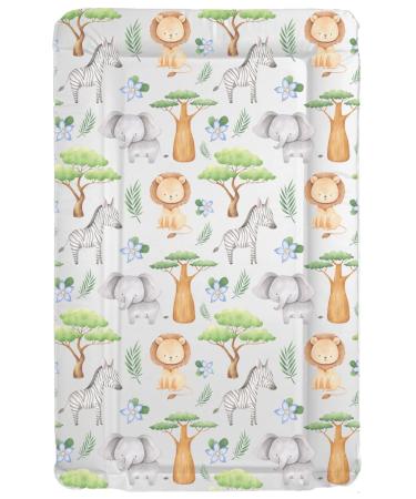 Sunnybabies Jungle Safari Baby Changing Mat Pastel Unisex Soft Padded Deluxe