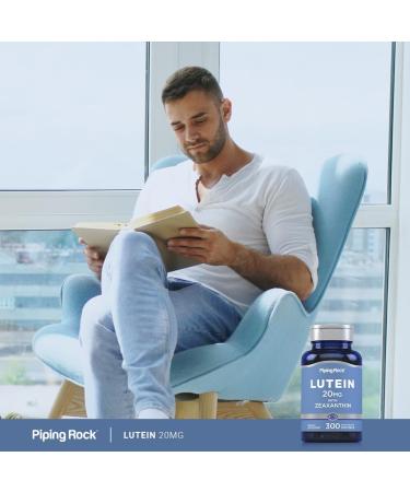 Piping Rock Lutein and Zeaxanthin Supplement | 20 mg | 300 Softgels | Eye Vitamin from Marigold Extract | Non-GMO Gluten Free - Buy Online on GoSupps.com