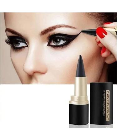 Matte Quick-Dry Eyeliner Pencil Ultra Black Gel Eyeliner Waterproof Smudge-Proof Makeup Eyeliner Long Lasting Eyeliner Matt Quick Dry Eyeliner for Women Girls (2pcs) - Buy Online on GoSupps.com