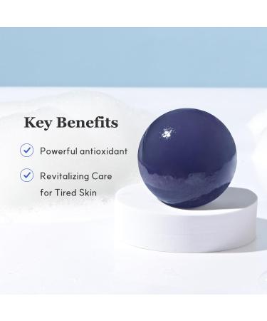ONGREDIENTS Butterfly Pea Cleansing Ball - Natural Face Soap Bar & Jelly Ball Cleanser | 3.8 Oz Eco-Friendly Skincare - Buy Online on GoSupps.com