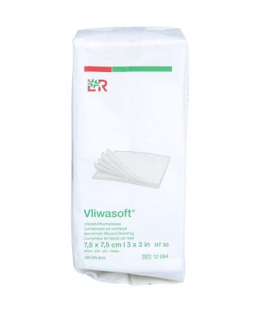 VLIWASOFT nonwoven compresses 7.5x7.5 cm non-sterile 6l. 100 pcs