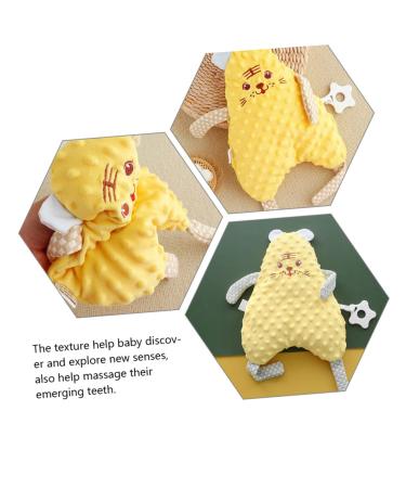 Topbathy Baby Comfort Towel | Soft Soothing Toys & Cuddling Cloth for Newborns | Animal Doll Polyester Blanket | 30x15cm | Perfect Gift for Babies - Buy Online on GoSupps.com