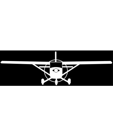 Appalachian Decals - 7" Cessna Decals - White Cessna 172 Skyhawk White Sticker Decal Car Window Wall MacBook Notebook Laptop Decal - Made in The USA