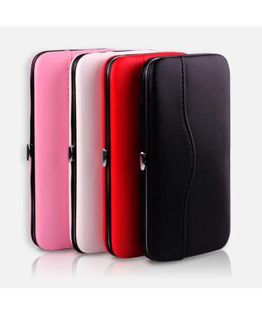 Portable Pink Tweezers Case for Eyelash Extensions | Travel Storage Bag for Makeup Tools | PU Leather | Scissors, Lash Brush | Grafting Extension - TC-P - Buy Online on GoSupps.com