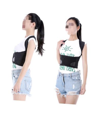 Mobestech Adjustable Posture Device - Breathable Shoulder Support Belt for Men & Women - XL Black Posture Brace - Buy Online on GoSupps.com