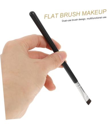 SOESFOUFU 6pcs Flat Eyebrow Brush Eyeliner Tool Eye Brush Travel Makeup Brush Makeup Tool Black Wooden Handle - Buy Online on GoSupps.com