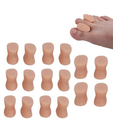8 pairs of toes separator toe spreader toe spacers soft silicone relieves pain reduce the friction toe spacer bunion corrector skin color