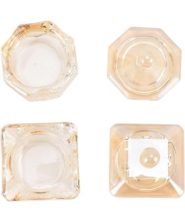 Dappen Nail Dish Champagne Color 2 Piece Dappen Powder Dish with Lid for Holding Acrylic Powder - Buy Online on GoSupps.com