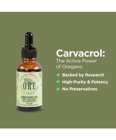 ORE Mexican Oregano Oil Drops 1 oz | 80% Carvacrol | Wildcrafted Herbal Extract for Immune & Respiratory Support | Natural Liquid Supplement | Non-GMO | Dropper Bottle - Buy Online on GoSupps.com