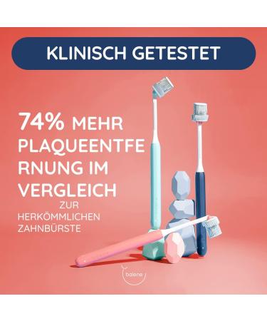 BALENE Double-Sided Toothbrush - Soft Coral Brush for Inner Face Cleaning | International Shipping Available - Buy Online on GoSupps.com