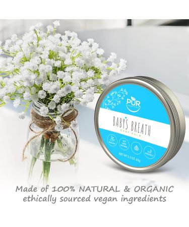PUR Organics Baby's Breath Diaper Balm 100% Natural Vegan Organic with Hempseed Oil | Cocoa, Mango & Shea Butter Blend | Hydrative Barrier for Mother & Baby 115g - Buy Online on GoSupps.com
