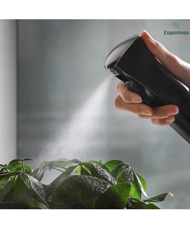 ExpanHose Hair Spray Bottle Continuous Water Mister Spray Bottle Empty Aerosol Fine Mist Curly Hair Spray Bottle for Taming Hair in Morning Hairstyling Plants Pets Cleaning-5.4oz/160ml (Black) - Buy Online on GoSupps.com