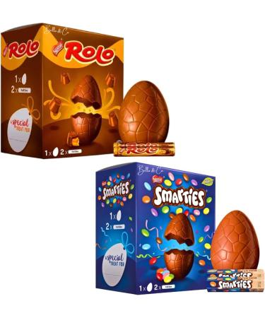 Rolo and Smarties Large Chocolate Easter Eggs | Chocolate Easter Egg 2023 | Creme Eggs | Perfect for Egg Hunt | Chocolate Gifts | Thank You Gifts | Easter Party - Buy Online on GoSupps.com