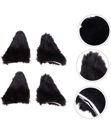 FRCOLOR Cat Ears Cosplay Clips Pairs ears hairpin Ear Hair Barrettes animal ear hair fluffy ear hair pins kitten ear hair clips Cosplay Ears hair clips theme props flannel - Buy Online on GoSupps.com