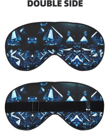 Buy Diamond Pattern Print Unisex Sleep Mask - Double-Sided Eye Mask for Sound Sleep & Skin Care | International Shipping Available - Buy Online on GoSupps.com