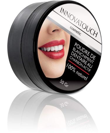 INNOVATOUCH Cosmetic Charcoal Whitening Powder 50g - Fresh Mint Scent