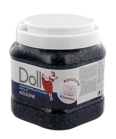 Kosmetex Azulen Techno Wax Beads for Professional Waxing - 1000g Doll Tin with Lid No Fleece Strips Required - International Shipping Available - Buy Online on GoSupps.com