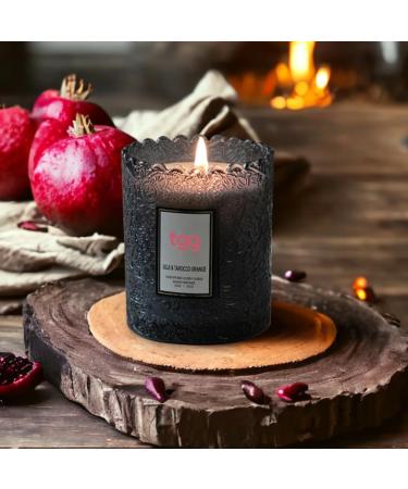 Scented Smokeless Aromatherapy Candle - Long Lasting Natural Essential Oil - Soothing Red Teak & Rosemary - Perfect for Home & Holiday Atmosphere - Buy Online on GoSupps.com