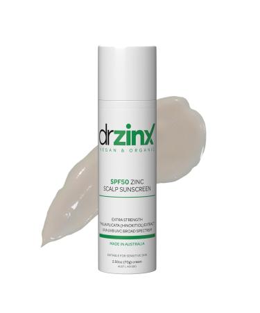 Dr ZinX Organic Zinc Scalp Mineral Sunscreen SPF50 with Hinokitiol - Best Sun Protection for All Skin Types - Buy Online on GoSupps.com