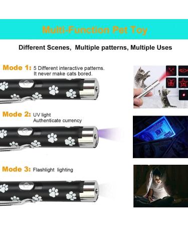 Buy Biucat 7 in 1 LED Pointer - Interactive Cat & Dog Toys with Flashlight & UV Light - Fun Self-Employment for Pets - Buy Online on GoSupps.com