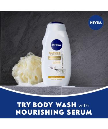 Nivea Pampering Body Wash â€“ Vanilla & Sweet Cream 20 fl oz | Hydrating Cleanser - Buy Online on GoSupps.com