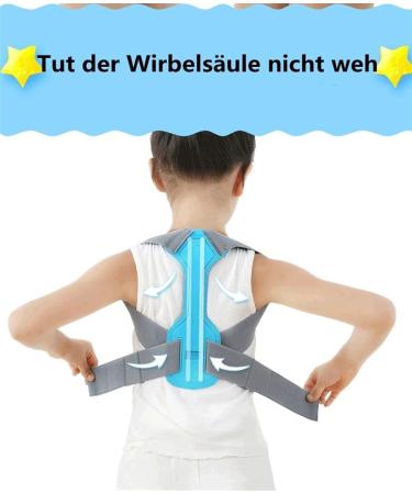 ZZSRX Adjustable Posture Corrector for Kids - Spine Support & Youthful Posture Trainer | Unisex Blue - Buy Online on GoSupps.com
