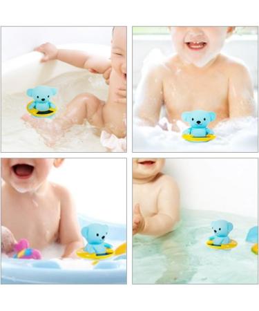 OFKPO Water Thermometer - Cute Blue Bear Baby Bath Thermometer & Floating Toy for Safe Baby Baths - Buy Online on GoSupps.com