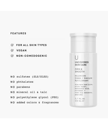 Uncovered Firm & Smooth Balancing Facial Toner | Premium Skincare | International Shipping Available - Buy Online on GoSupps.com