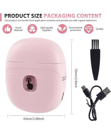 Buy Portable Electrical Nail Clipper & Scissors - Automatic USB Nail Cutters for Adults & Children (Pink) - International Shipping Available - Buy Online on GoSupps.com