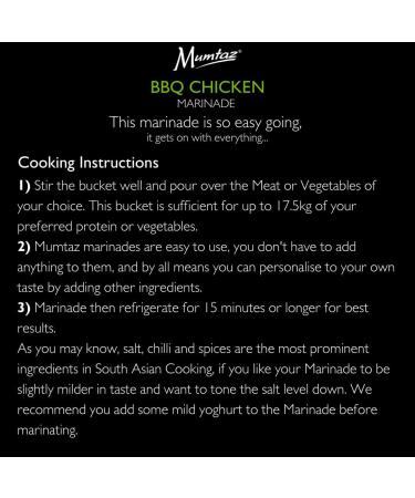 Mumtaz BBQ CHICKEN Marinade Catering/Party Size Bucket - BULK 2.2Kg - Restaurant Quality - Mildly Spiced - BBQ - Grill - Roast - Stir or Air fry.All Natural Ingredients- Gluten Free- Vegan Friendly. - Buy Online on GoSupps.com