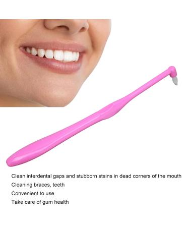 Orthodontic Toothbrush for Braces - V-Shaped Soft Bristles in Pink | Best Cleaning Tool for Braces Care - Buy Online on GoSupps.com