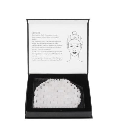Verdant Touch Jadestone Eye Pads Natural Jadestone Eye Pads Reduce Dark Circles Promote Sleep Skin Care White