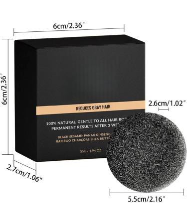 Savon anti-cheveux gris savon blanchissant naturel pour cheveux noirs hydratant nettoie en profondeur et fortifie le cuir chevelu 2pcs - Buy Online on GoSupps.com