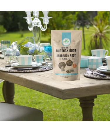 Earth & Water Co. Burdock Root + Dandelion Root Cut & Sifted Dried | Organic & Kosher Tea Bags - Buy Online on GoSupps.com