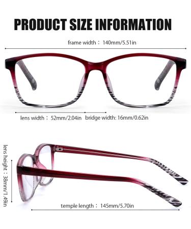 Natural Crystal Stones Reading Glasses - Blue Light Blocking & UV Protection Clear Glass Lenses IF5189 Purple 3.0x | International Shipping Available - Buy Online on GoSupps.com