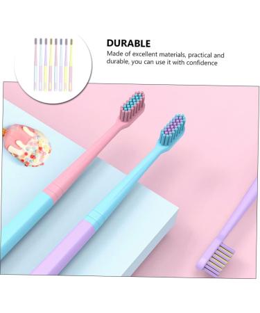Buy Tovinanna 8-Pack Ergonomic Macaron Toothbrushes - Ideal for Home & Travel | Best Manual Teeth Cleaning Brushes - Buy Online on GoSupps.com