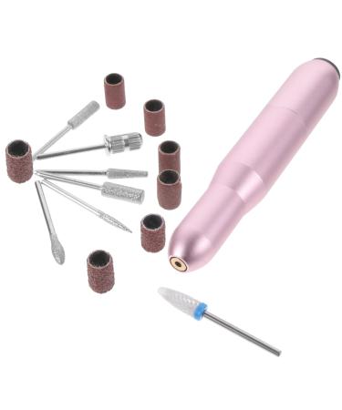 Ipetboom Gel Kit 1 Set Polisher Nail Drill Head Kit De Manicura Small Rig Manicure Tools Nail Supplies Kit De Para U as En Gel Nails Kit Aluminum Alloy Miss Small Drilling Rig Pedicure 11.2X2X2CM Rose Gold