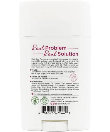 Zone Naturals Chub Rub Anti Chafing Stick, All Natural, 1.5 Ounce - Buy Online on GoSupps.com