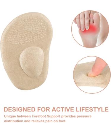 Ball of Foot Cushions - 2 Pairs Anti-Slip Gel Metatarsal Pads for High Heels | Comfort & Support for All-Day Wear - Buy Online on GoSupps.com