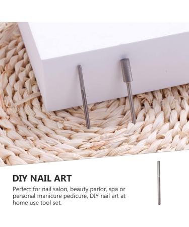 Healeved 1pc Tungsten Steel Grinding Head Nail Filer Head Manicure Grinding Head Wide Bracelets for Women Under Nail Cleaner Tool Beauty Tools Gel Nail Tools Front Tungsten Steel Nail 3.75x0.23cm Silver - Buy Online on GoSupps.com