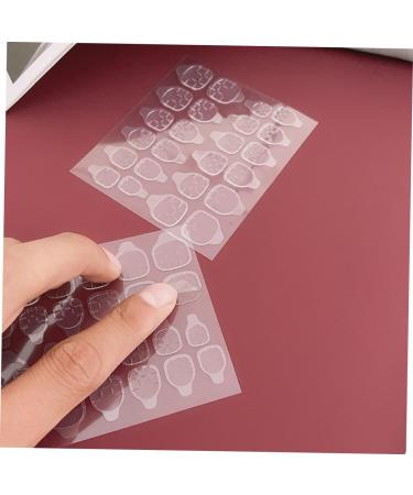 FOMIYES 20 Sheets nail stickers Label invisible sticker nails waterproof stickers plastic Adhesive nail adhesive press on sticky tabs nail stickers high viscosity double sided tape - Buy Online on GoSupps.com