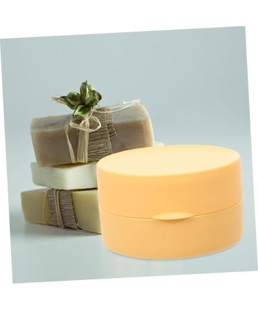 Ciieeo Box Portable Soap Box Soap Holder Travel Bar Soap Container Travel Soap Case Portable Soap Case Portable Soap Container Soap Dishes Soap Containers Soap Dispenser Pp With Cover Yellow 8.00X8.00X4.50CM - Buy Online on GoSupps.com